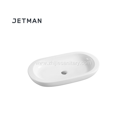 white art ceramic table top basin bathroom sink